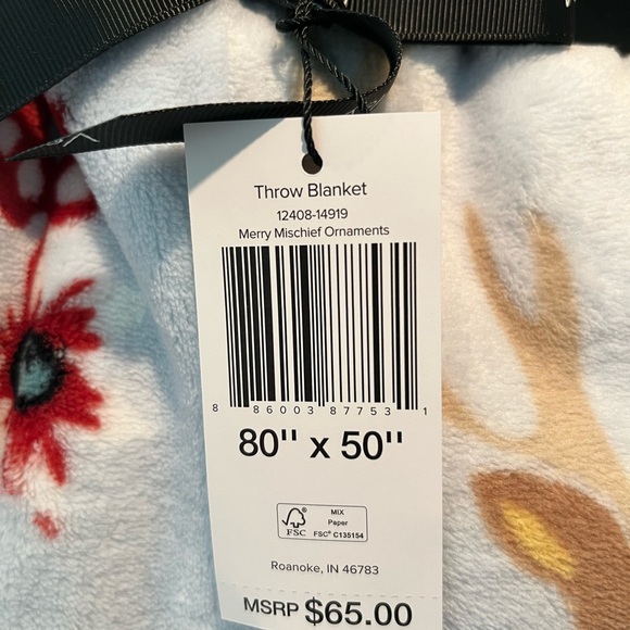 Vera Bradley Bedding New Vera Bradley Xl Christmas Throw Blanket Poshmark